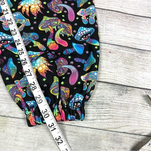 A$$holes Live Forever Psychedelic Mushroom Jogger Sweatpants Size L - Picture 9 of 9